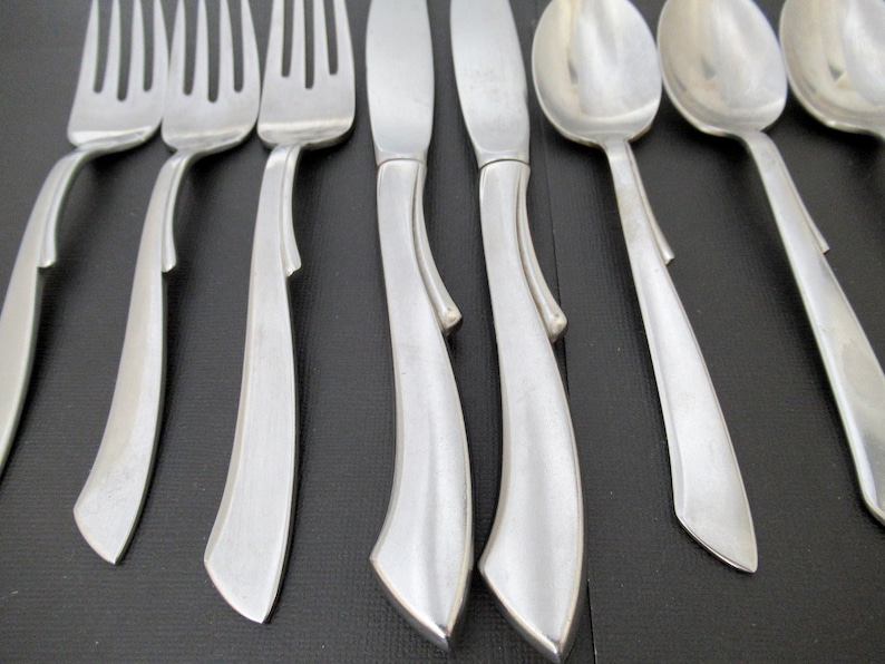 Knives Mcm Silverware Set Stainless Mid Century Modern Spoons Vintage Wallace Ballet Flatware Lot Forks Dining Serving Home Living Vadel Com - Wallace Stainless Flatware Vintage