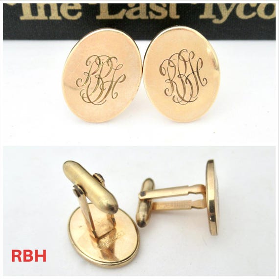 Vintage Monogrammed Initial Cufflinks, Priced per… - image 6