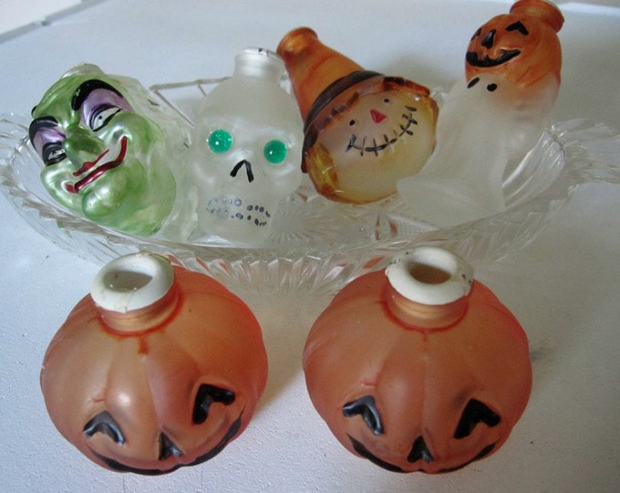 Vintage Old World Halloween Light Covers, Witch, Ghost, Scarecrow, Skeleton, Pumpkins Etsy