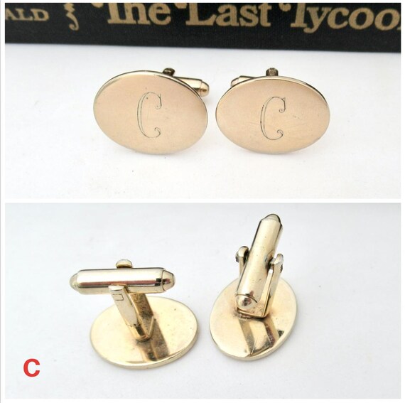 Vintage Monogrammed Initial Cufflinks, Priced per… - image 5