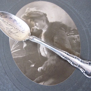 Antique Sterling Silver Souvenir Spoon: Sacramento, CA - Wallace Irving, 1899