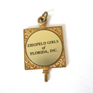 Ziegfeld Girls of Florida Pendant, Vintage Jewelry