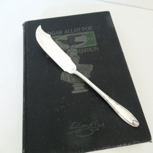 Antique Sterling Master Butter Knife, Leonore 1939 by Manchester, Vintage Cutlery Flatware Silverware