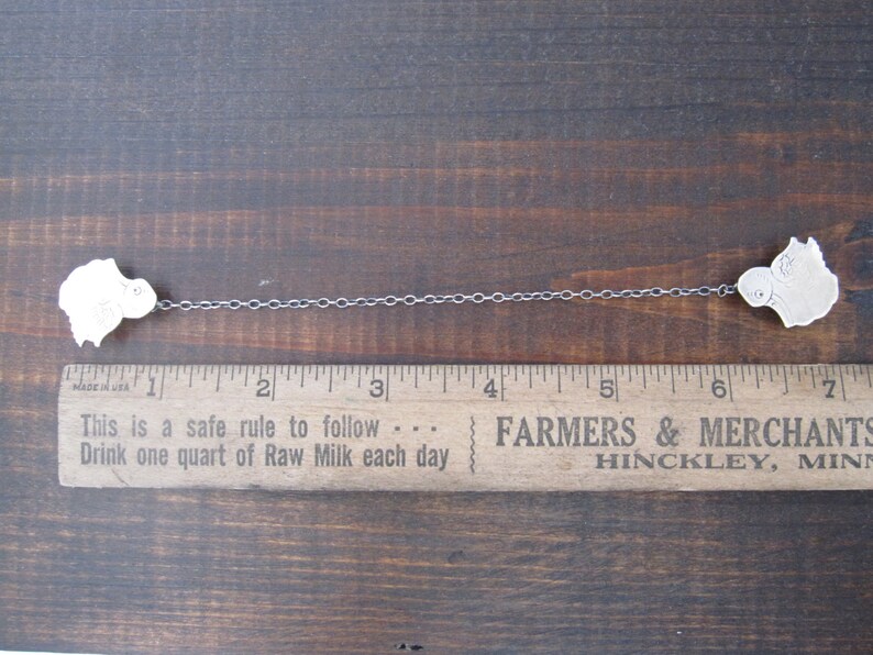 Sterling Silver Stork Baby Bib Clips by ster Sterling Etsy