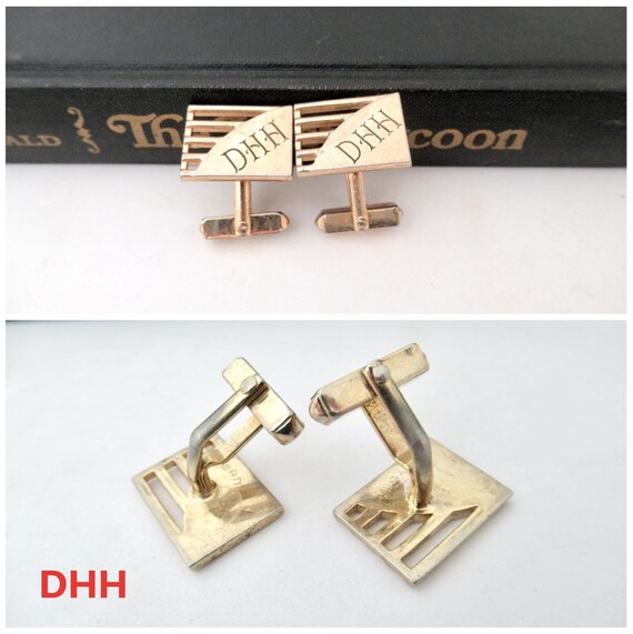 Vintage Monogrammed Initial Cufflinks, Priced per… - image 9