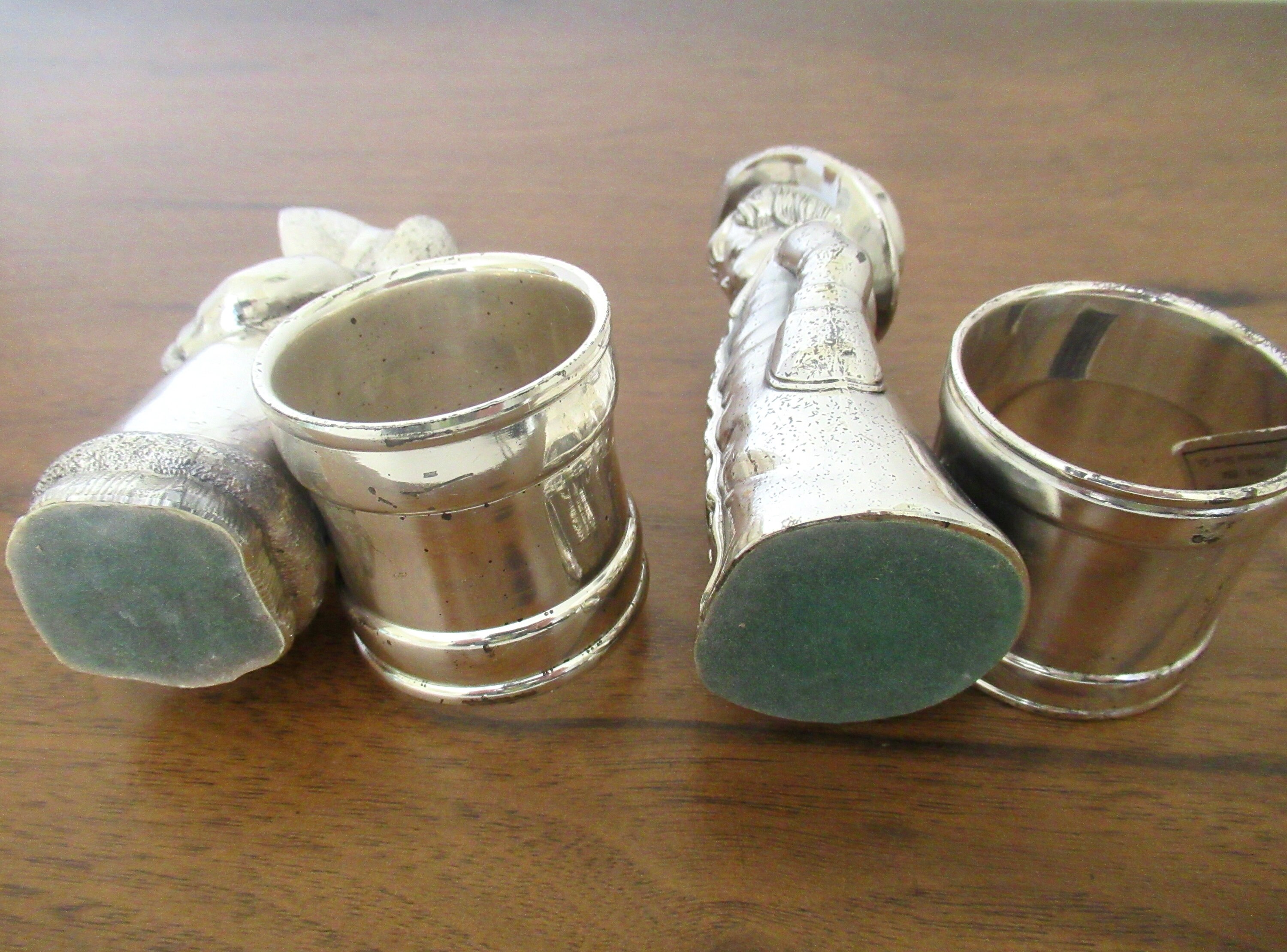 Vintage Figural Boy and Girl Napkin Rings Silverplate Kate Greenaway Meriden Britannia Victorian Reproduction by International Silver