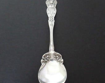 Antique Sugar Spoon - United States of America, Eagle, Flag by Rogers Silverplate