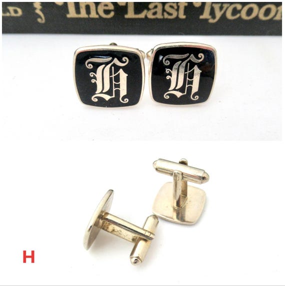 Vintage Monogrammed Initial Cufflinks, Priced per… - image 8