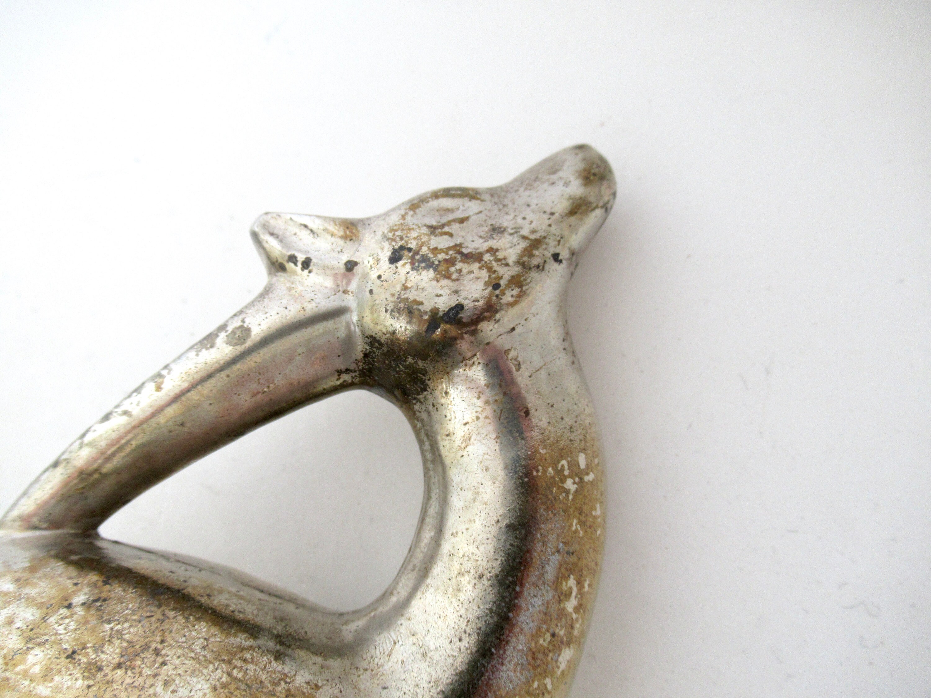 Vintage Gazelle Bookends, Art Deco Cast Metal Antelope