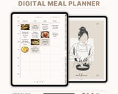 Digital Meal Planner, Weekly Food Tracker, Recipe Book (GoodNotes, iPad)