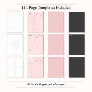 114 Templates in 4 Colors "Digital notebook templates in 4 paper colors – versatile layouts for school, work, and personal use." goodnotes notebook, notability notebook, hyperlinked notebook, student notebook, ipad notebook, project planner, notes template, digital note paper, digital journal, minimalist notebook, notebook with tabs, lecture notes, digital planner