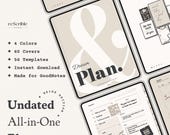 Undated Digital Planner for iPad | Daily, Weekly, Monthly (GoodNotes/Notability)