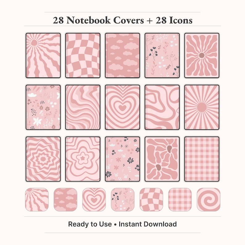 Included Page Layouts "Mix and match digital notebook page layouts – customizable grid, lined, planner, and dotted templates." digital journal, digital notebook, digital planner, goodnotes notebook, goodnotes template, ipad notebook, minimalist notebook, notebook journal, notebook with tabs, notes template, portrait notebook, student notebook, apple calendar
