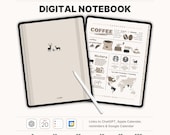 iPad Digital Notebook, 12 Tabs, GoodNotes Template (Digital Download)