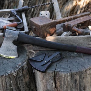 Hand Forged Finnish Carpenter Axe | Custom Axe | 52100 Steel | Premium Quality Tool |Woodworking | Camping Axe | Timber Craft | Gift for him