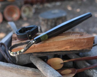 Hand Forged Oval Carving Knife | Scorp Knife | Carving Tools | Handmade tools for carving | Wood Carving Scorp | Scorps | Wood Carving|Round