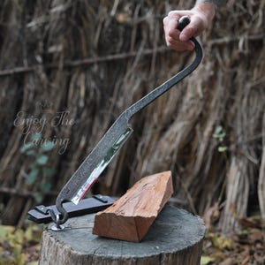 Hand-Forged Stock Knife Blade |  Premium Quality | Carbon Steel Blade |  Custom Knife Making |  Outdoor Tools | Woodworking Projects|Carving