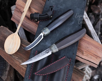 WoodCarving set, Hook Knife, Carving Knife, Wood Carving Kit, Wood Carving tools, Craft carving tools,Wood Carving Gift, Whittling knives