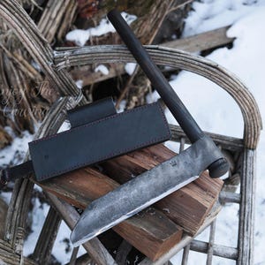 Handforged Large Forged  Froe, Wood splitting tools, Froe for sale, Froe for Splitting Wood, Froes, Forged Froe, Wood Froe, Splitter Froe