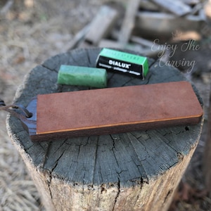 Hand Crafted leather strop for sharpening, Knife Sharpening, Sharpening Strop, Leather Strop Block, Sharpening Board,Polishing paste