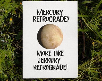 Wenskaart//Jerkury retrograde//hekserij//magie//vriendschap//astrologie