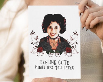 Greeting Card // Hex You Later  // Witchcraft // Magic // Humor // Friendship