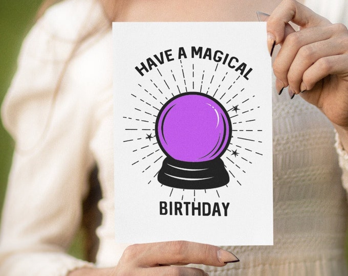 Greeting Card // Magical Birthday // Witchcraft // Magic // Humor // Friendship