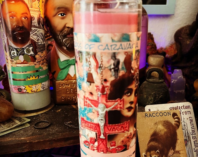 Ritual Candle // Cross of Caracava // 7 Day // Witchcraft // Vigil Magic