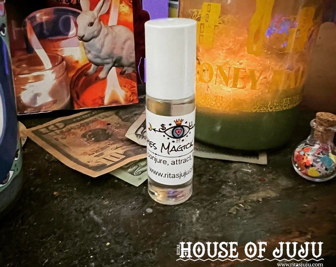 Witches Magick Vanille Hand Brewed Oil - Hoodoo, Pagan, Witchcraft, Magic, Voodoo, Wicca, New Age