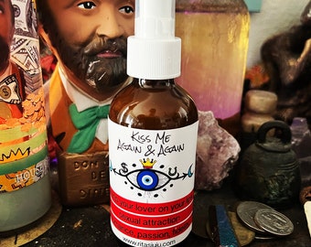 Kiss Me Again & Again Spiritual Mist Spray, Witchcraft, Pagan, Hoodoo, Magic, Wicca, New Age