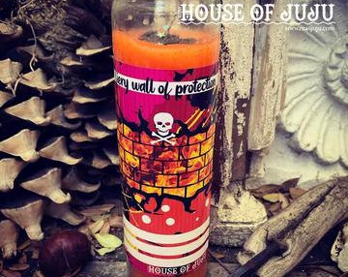 Ritual Candle // Fiery Wall of Protection // 7 Day // Witchcraft
