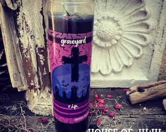 Ritual Candle // Graveyard // 7 Day // Witchcraft // Vigil Magic