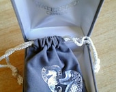 Waterford Crystal Seahorse Brooch with Original Gift Box and Gift Pouch, Late 1990 39 s Era, Rare
