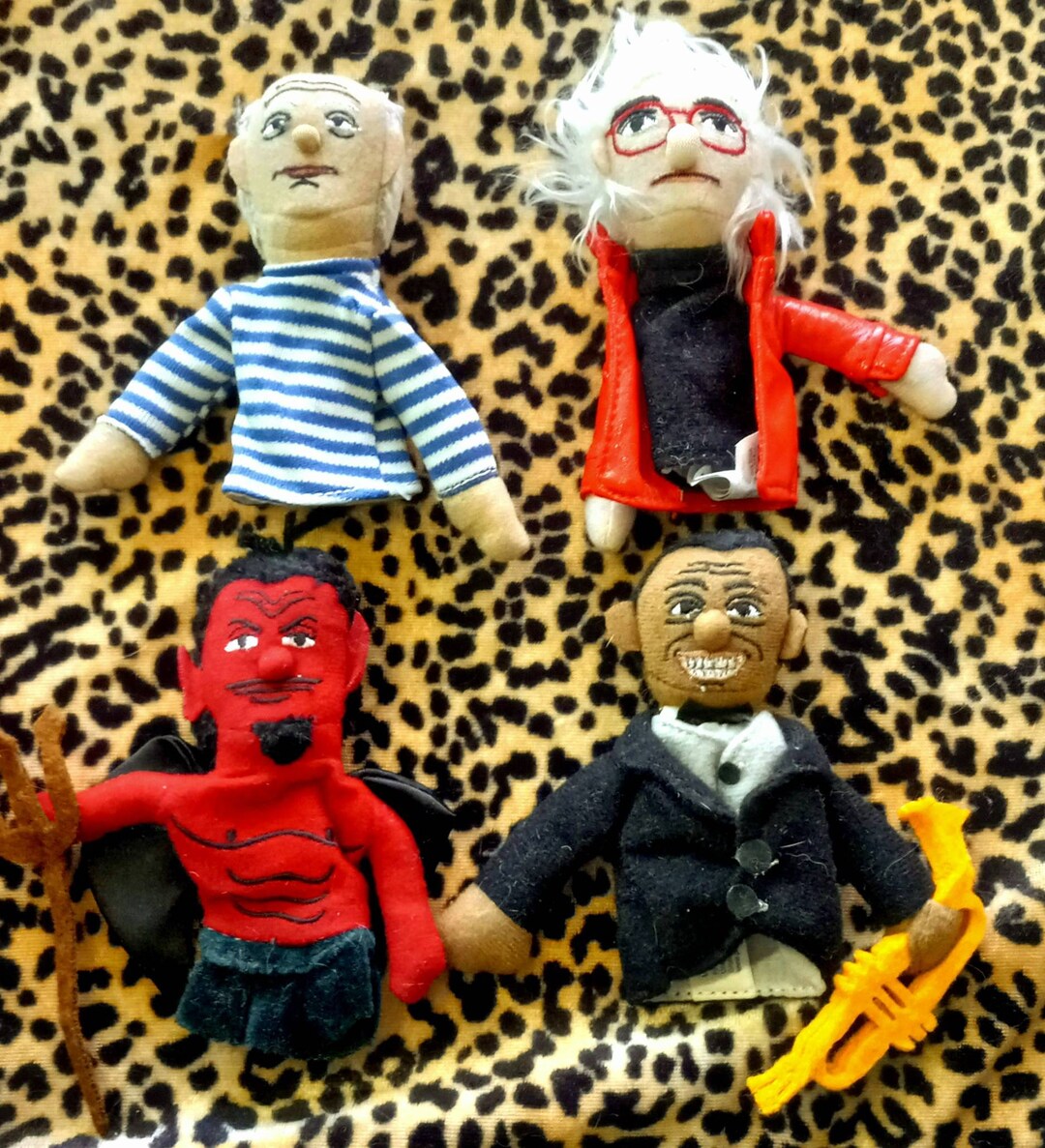 Lot of 4 Personalities Finger Puppet Fridge Etsy