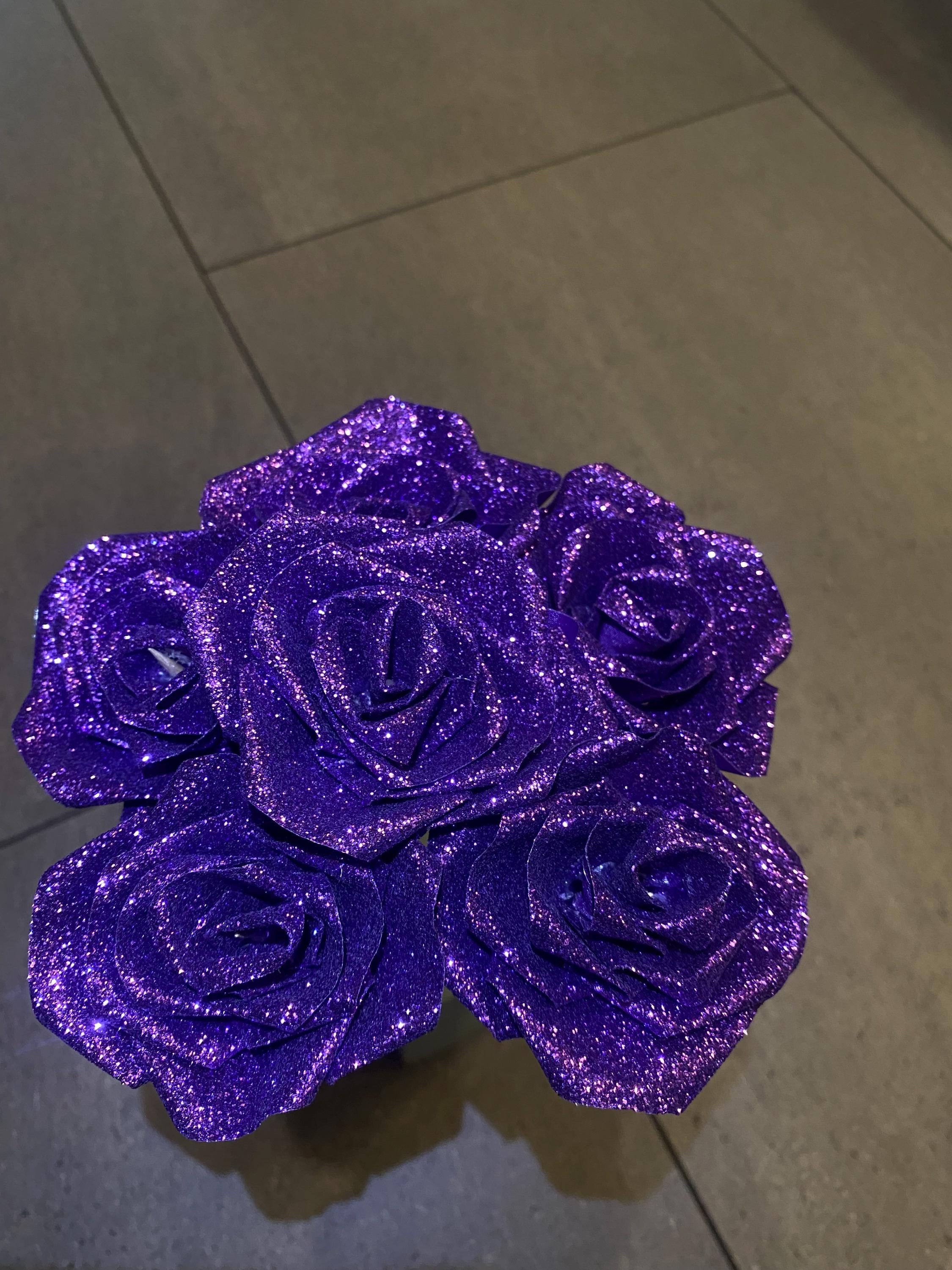 Made to Order Glitter Roses - Etsy