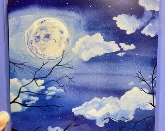 Impresión de arte sobre la luna (5"x7")