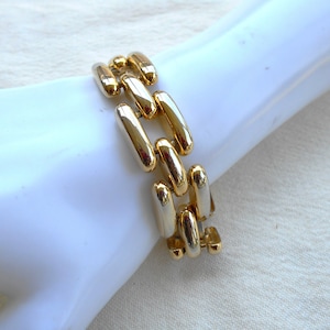Joan Rivers Open Link Bracelet Gold Plated