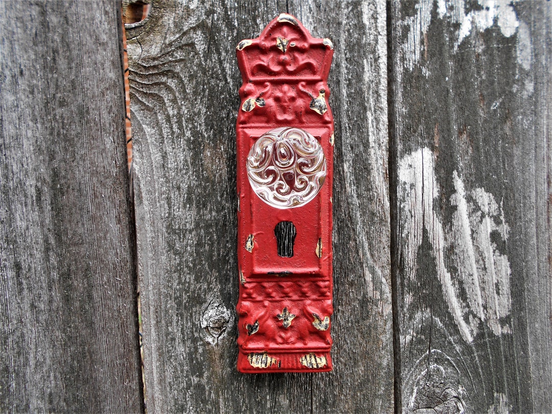 Cast Iron Red Wall Hook Etsy