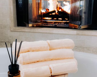 Egyptian Cotton Towel Set: 6-Piece Luxury Bath Towels