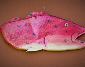 Hand Carved Red Snapper