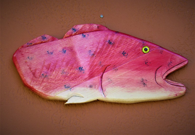 Hand Carved Red Snapper image 1