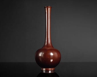 蓮田周五郎作 白銅生け花瓶｜日本の金属工芸 - Etsy 日本