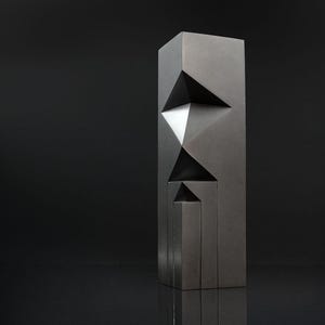 A Cast Bronze Flower Vase — “Inori” (祈り) by Kasai Taizo