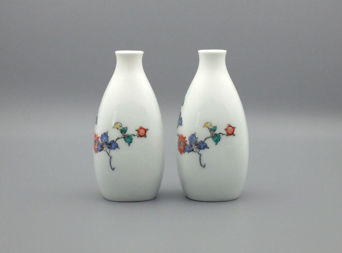 柿右衛門作 酒器セット：手描き有田焼、銘入り友箱 - Etsy 日本