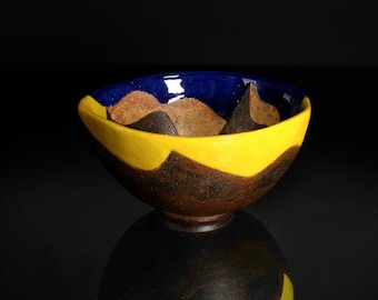 Ki Oribe Tea Bowl by Mutsuo Yanagihara | Signed Chawan with Tomobako | Contemporary Japanese Pottery