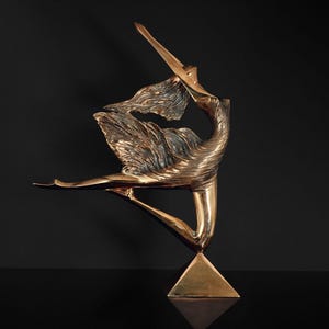 A Bronze Sculpture of a Dancing Figure by Amedeo Fiorese