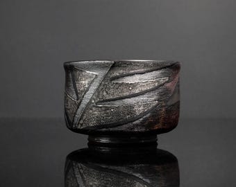 山根清巌作 鬼萩茶わん 山根清玩 - Etsy 日本