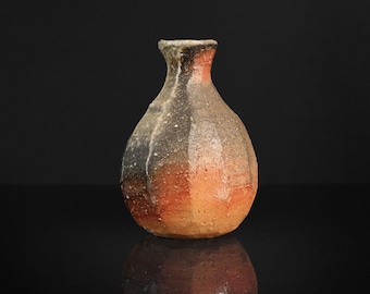 RESERVED - Japanese Pottery Hanging Flower Vase Shigaraki Ware