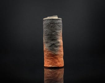 Shigaraki Ware Flower Vase (信楽焼 花入) by By Kiyoko Koyama (1936–2023),Showa, Heisei or Reiwa Era