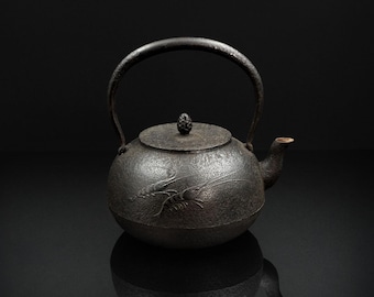 アンティーク龍門堂造鉄瓶 明治時代の鉄瓶 - Etsy 日本